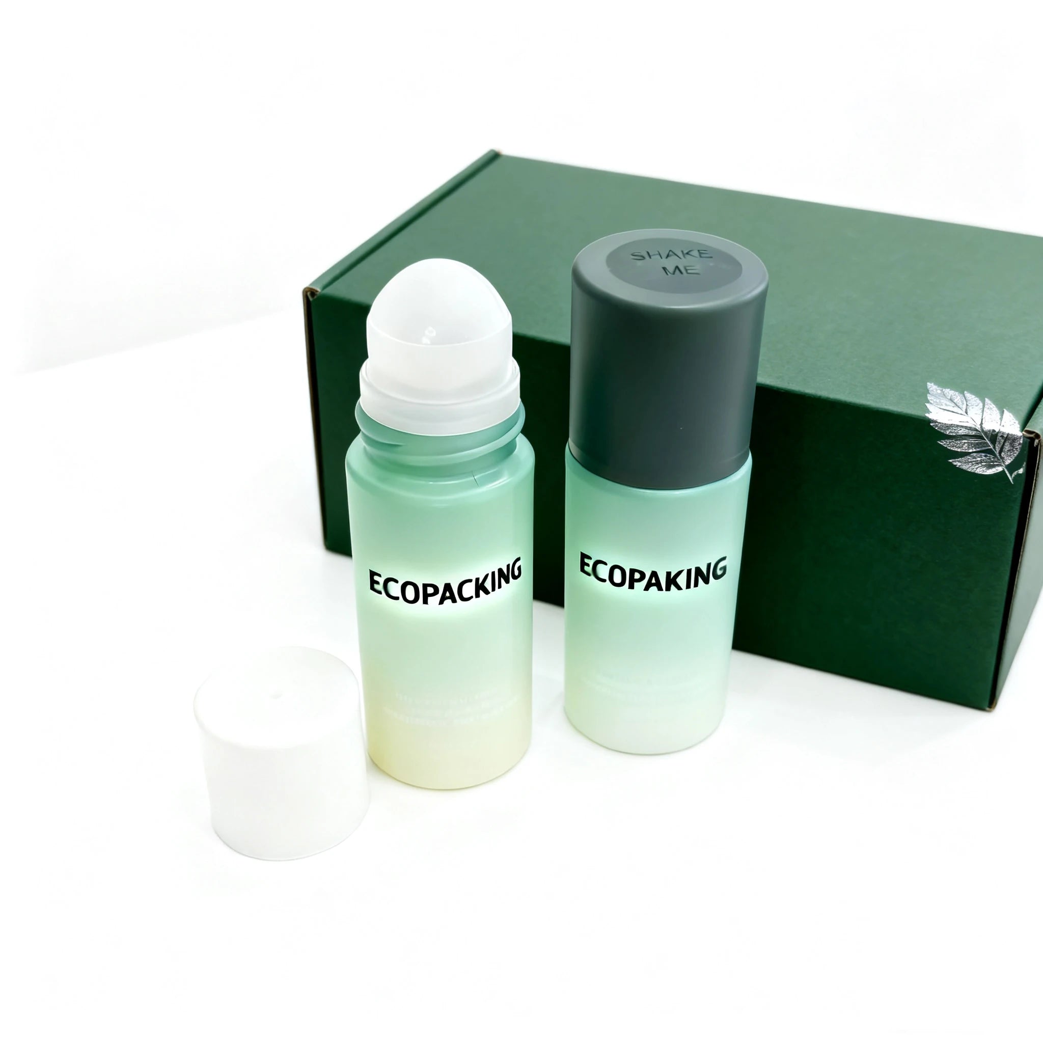 50ml Empty Glass Deodorant Roll on Bottles With Roller Ball Empty Roll on Containers Perfume Bottle and Custom Packaging - 图片 2