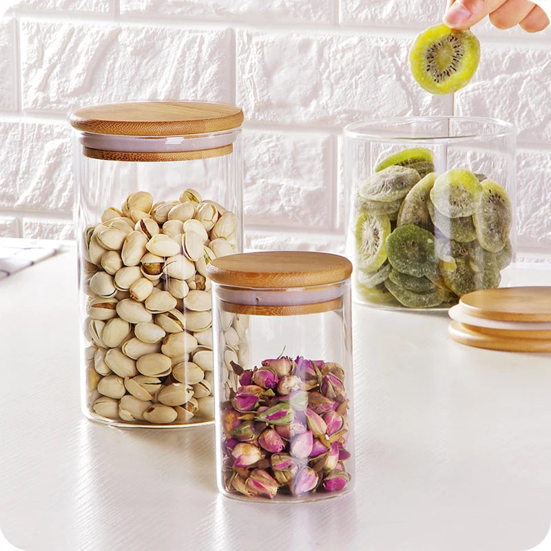 Empty 6oz Massage Glass Candle Jar Heat Resistance High Brosilicone Candle Jars With Bamboo Lids - 图片 4