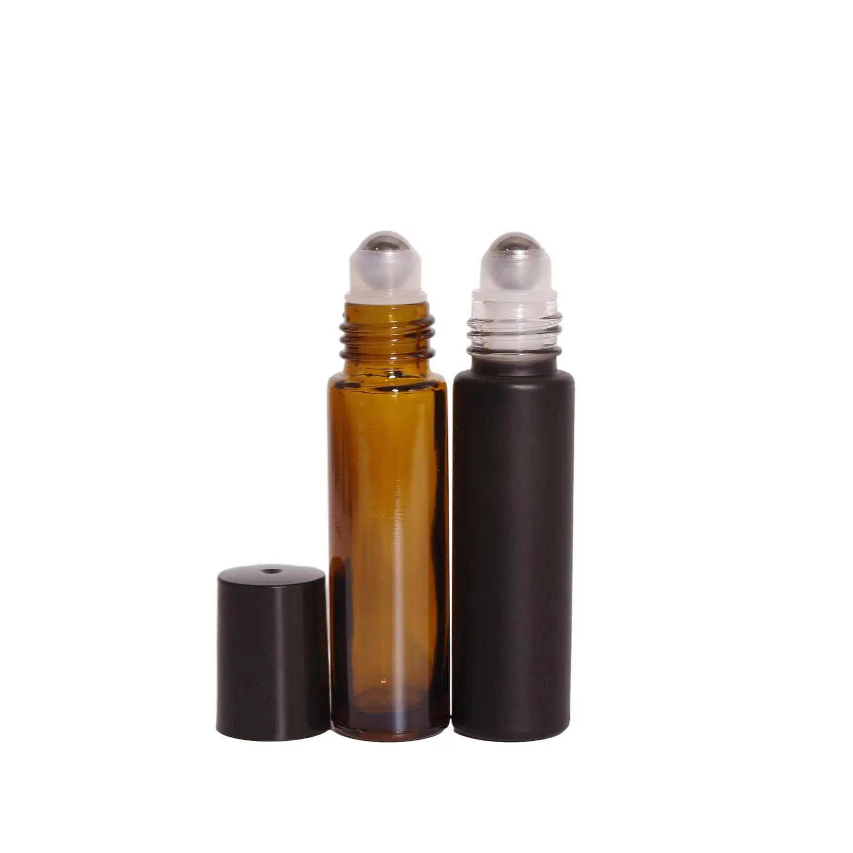 10ml Amber Essential Oil Perfume Roll on Glass Bottle with Roller Ball