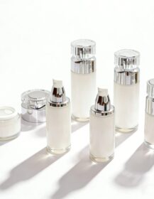 High Quality Double Wall Acrylic Lotion Pump Bottle and Cream Jar Set Wholesale