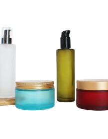 200g 200ml 6oz Cosmetic Set Packaging Luxury High End Glass Cosmetic Lotion Cream Jar Container for Skin Care Moisturizer