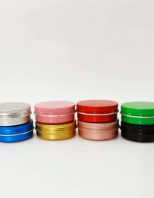 Cosmetic 1oz 2oz 100g 150g Aluminum Tin for Candle Wax Pomade Salve Cream Aluminum Tin Jars