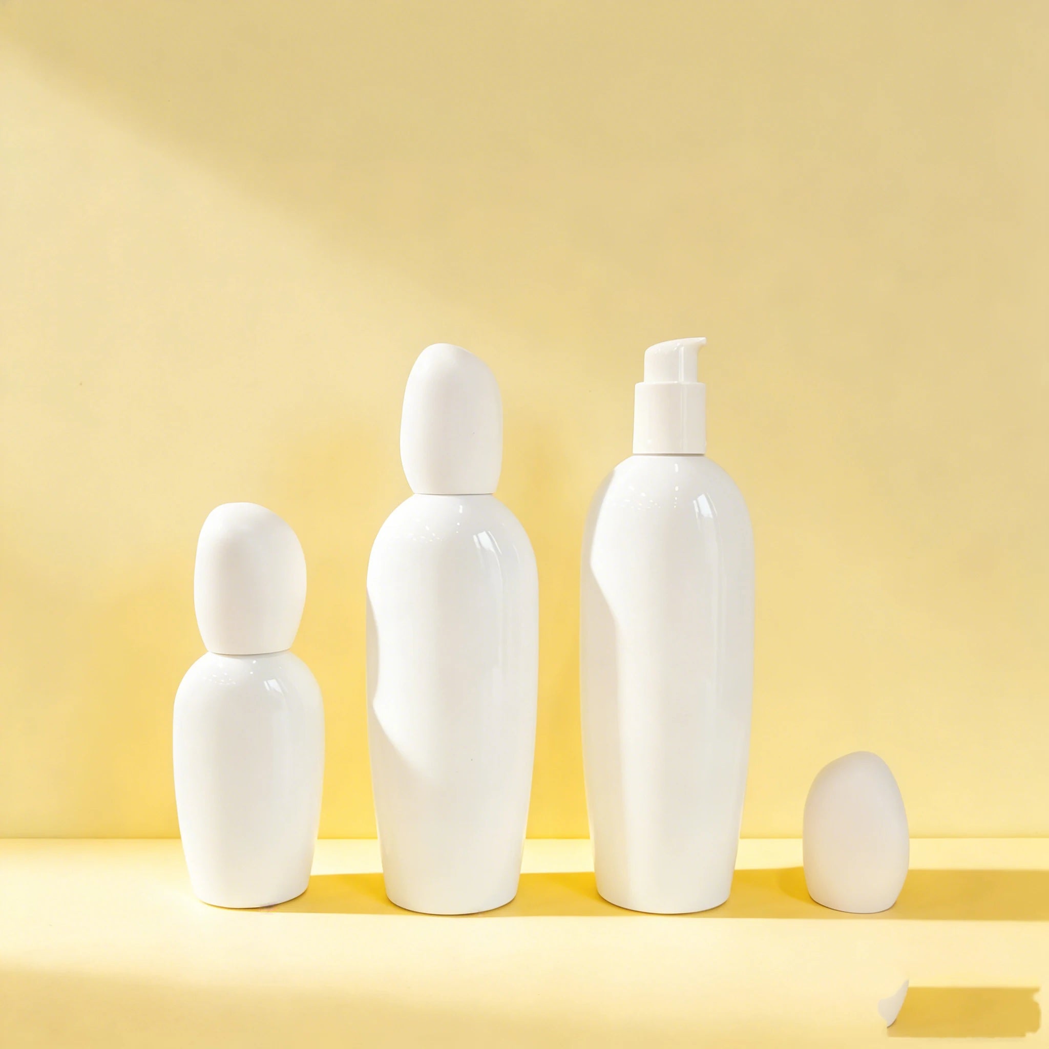 30ml 50ml 100ml 120ml Luxury Lotion Hair Serum Cosmetic Oil Empty Glass Pump Bottle for Skin Care Set - 图片 2