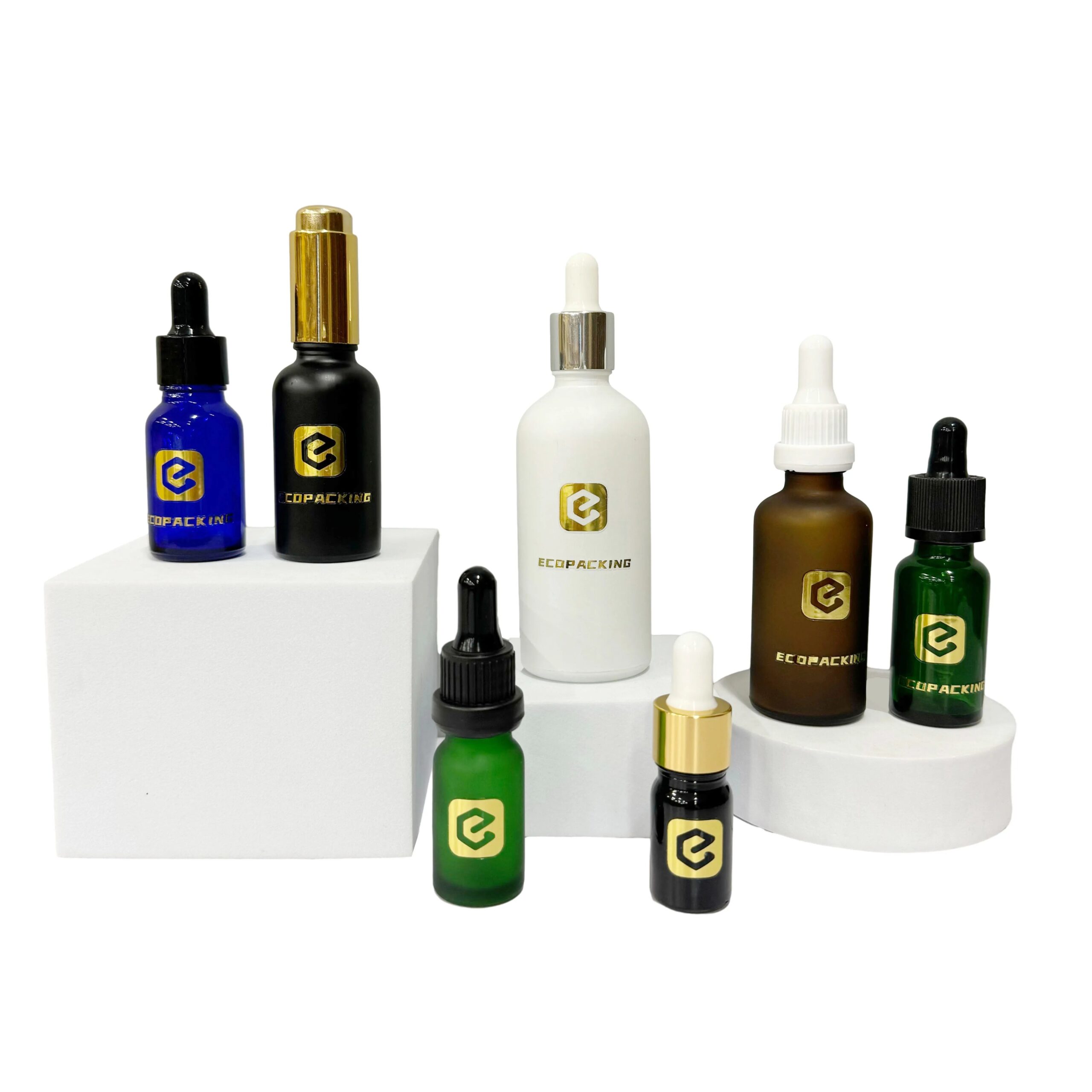 Wholesale 5ml 10ml 15ml 20ml 30ml 50ml 100ml Glass Serum Oil Dropper Bottle with Bamboo Cap Ring Cosmetic Essential Oil Bottle - 图片 5