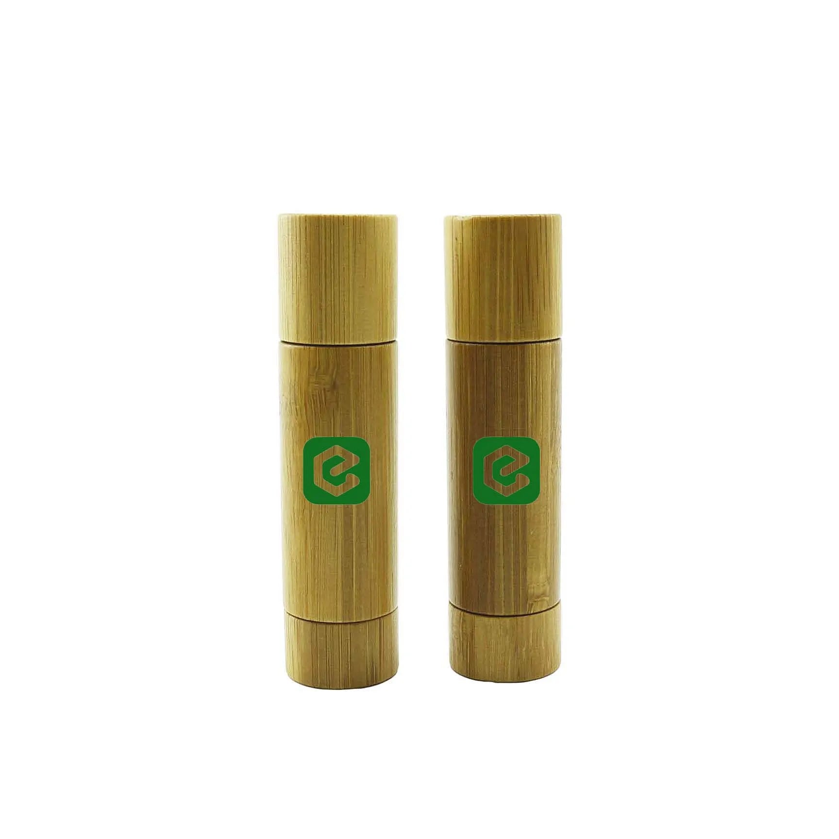 Eco Friendly Lipstick Tube Packaging 5g 5ml Natural Bamboo Tubes Empty Bamboo Lip Balm Container - 图片 6
