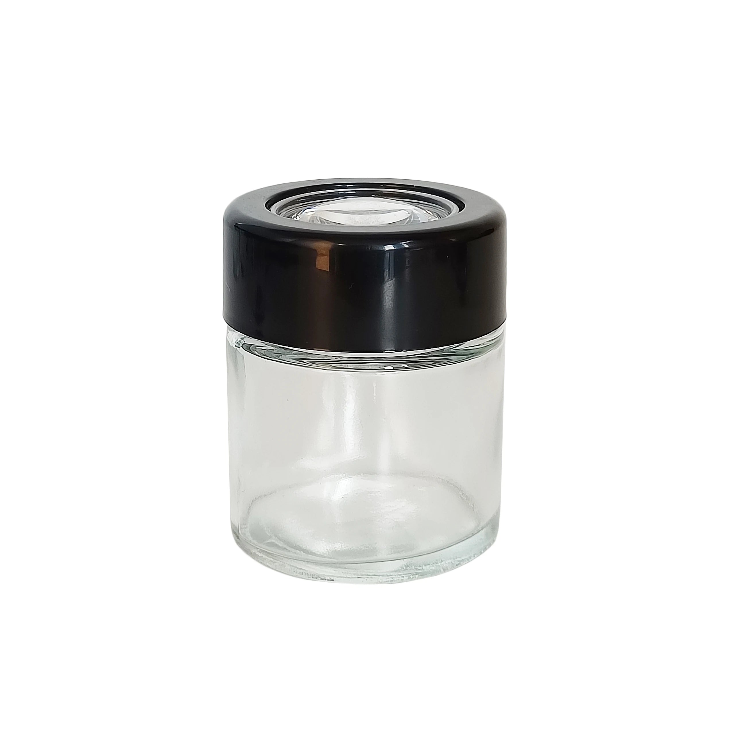 30ml 60ml 90ml High Quality Custom Glass Jar with Childproof Magnifying Lid for Dry Flower Packaging - 图片 7