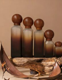 Luxury Skin Care Glass Model Empty Lotion Pump Spray Emulsion Bottle Matte Finish Silk Screen Printed Face