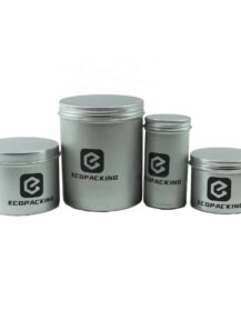30g 50g 100g 250g Empty Metal Tin Can Silver Color Tin Box with Screw Top