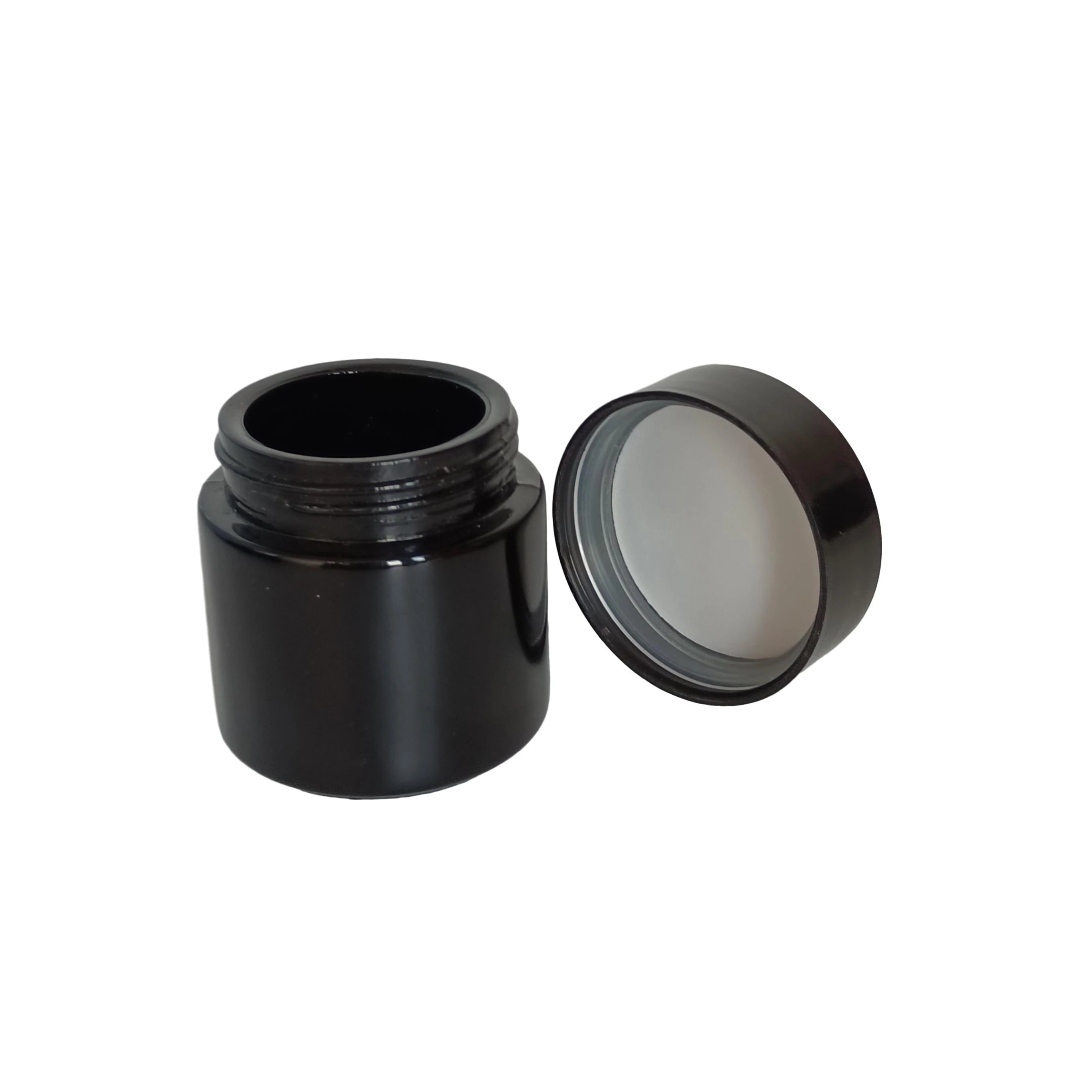 Custom Printed Empty Round Stash CRC Lid Childproof Glass Jar with Childresistant Lid 50ml 60ml 90ml 100ml 120ml 5g 1oz 2oz 3oz - 图片 5