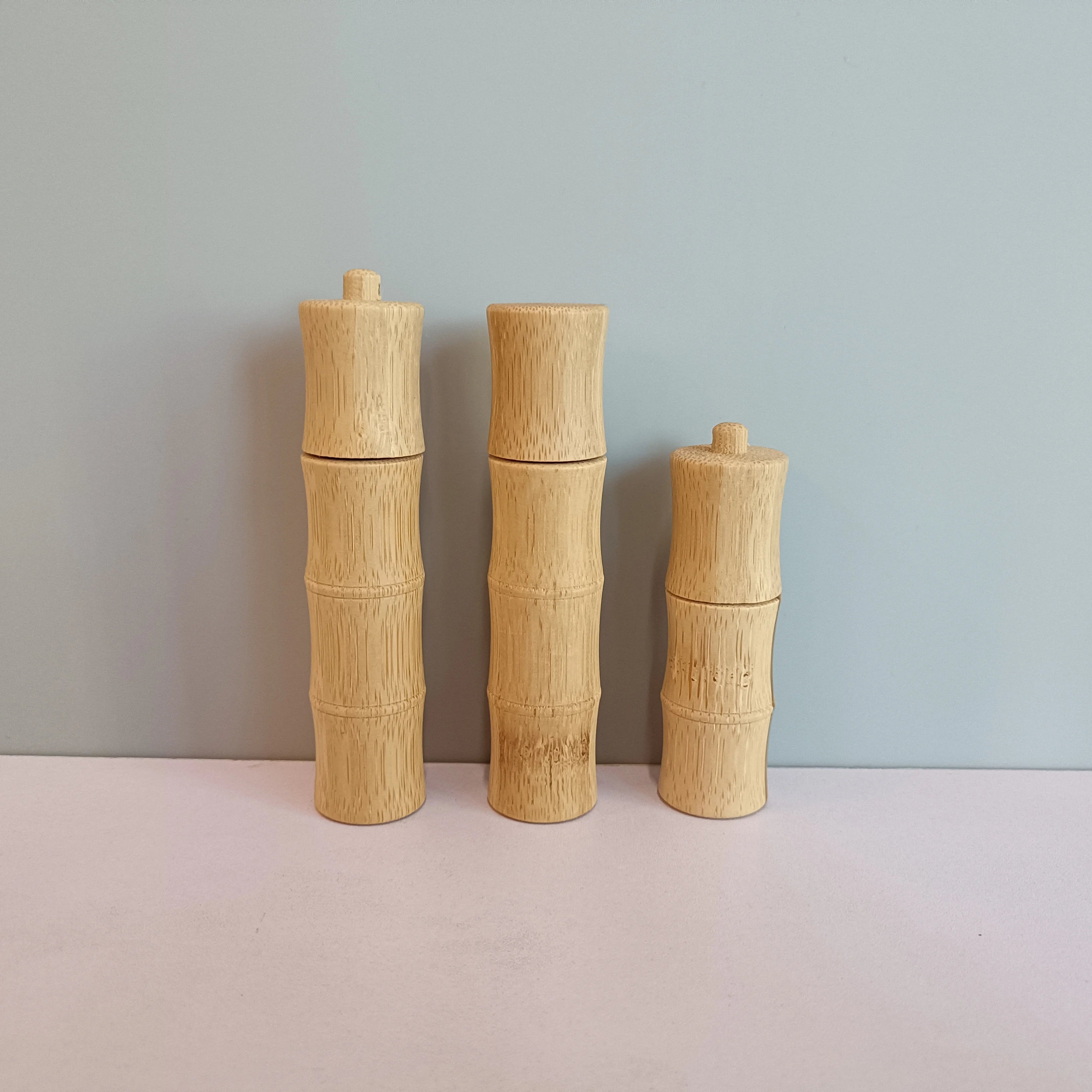 Eco-friendly Cosmetic Bamboo Roll on Essential Oil Empty 5ml 10ml Bamboo Roller Bottle - 图片 5