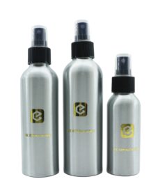 Recyclable Cosmetic Toner Perfume Aluminum Bottles With Spray