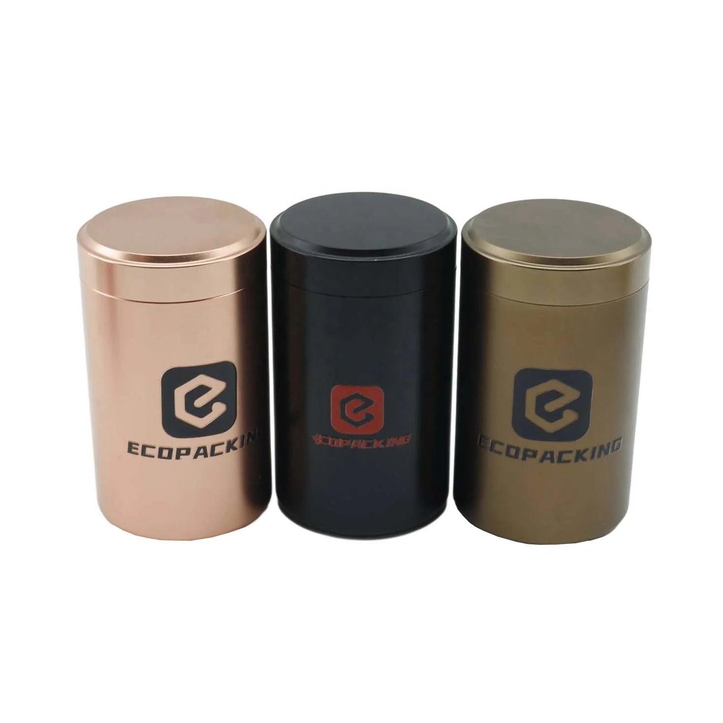 Wholesale Tea Packaging Cylinder Round Food Grade Metal Tin Can Box for Tea Coffee Sugar Canisters C888 - 图片 4