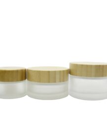 Hot Selling Glass Scrub Body Butter Container Frosted Cosmetic Jar Glass Cosmetic Skincare Cream Jars