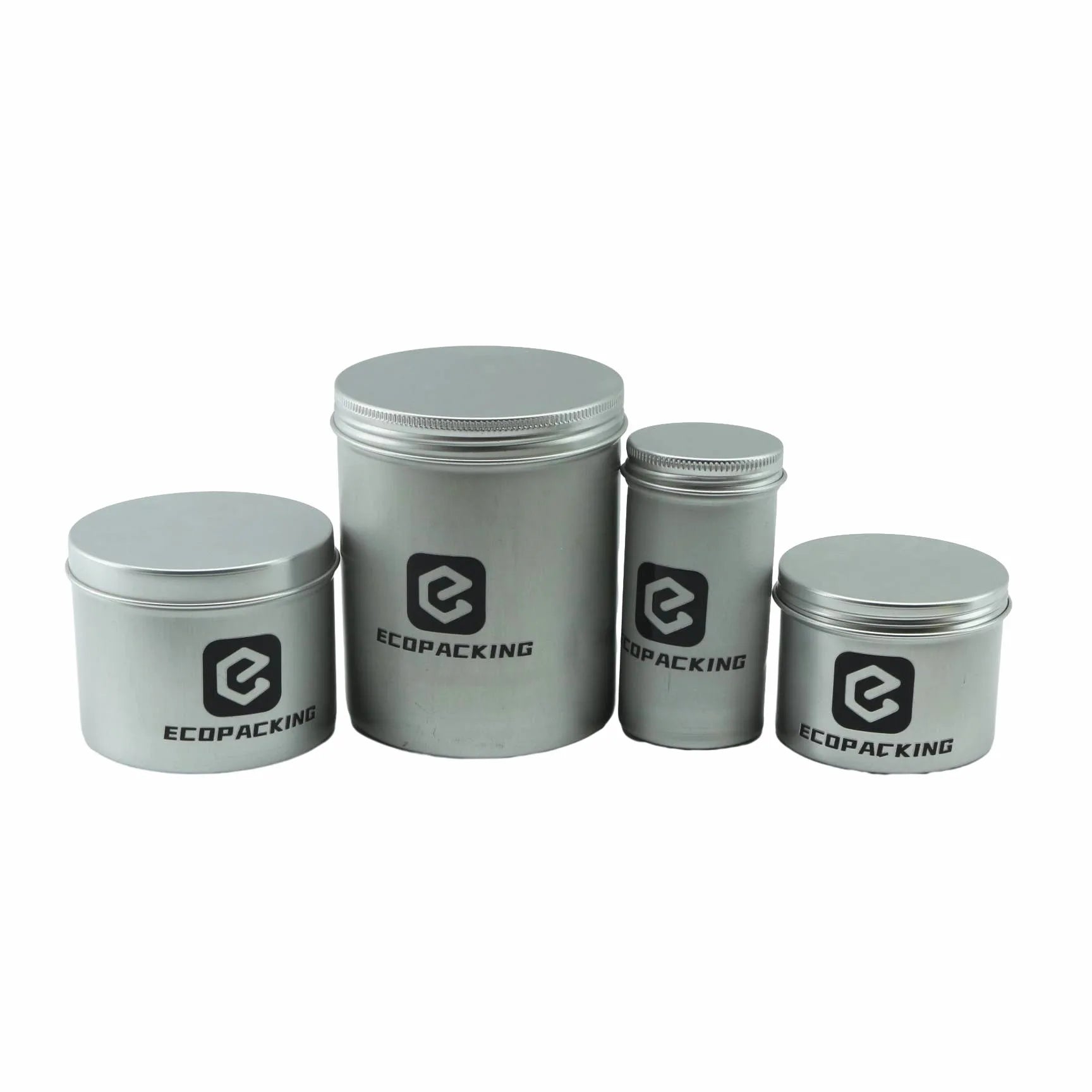 10ml 15ml 30ml 60ml 100ml 1oz 2oz Tin Box Round Screw Top Black Metal Tins Aluminum Cream Jar for Beard Balm - 图片 7