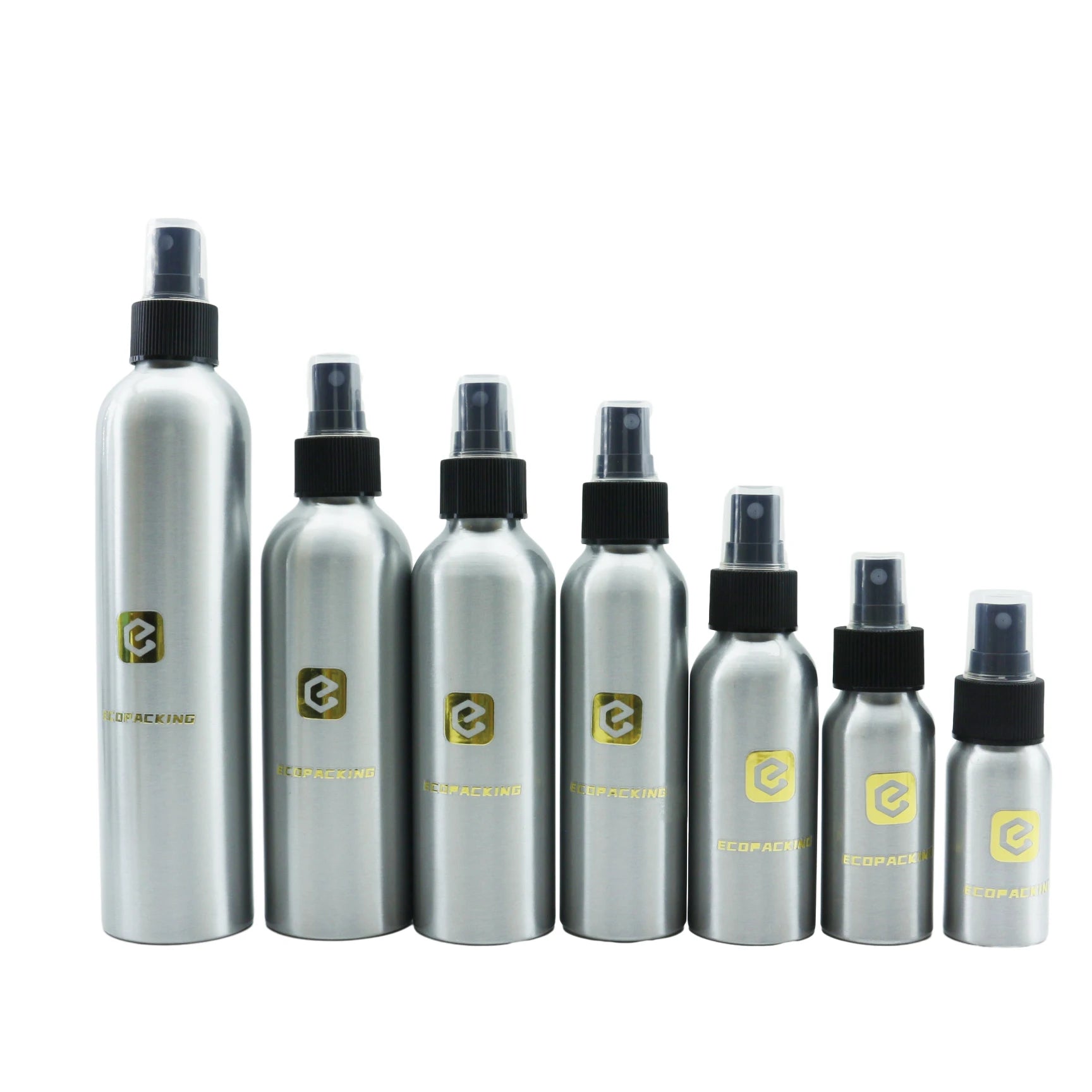 Silver 30ml 50ml 100ml 250ml 300ml 500ml 1 Liter Cosmetic Oil Aluminum Bottle for Essential Oil Shampoo Lotion Packaging - 图片 4