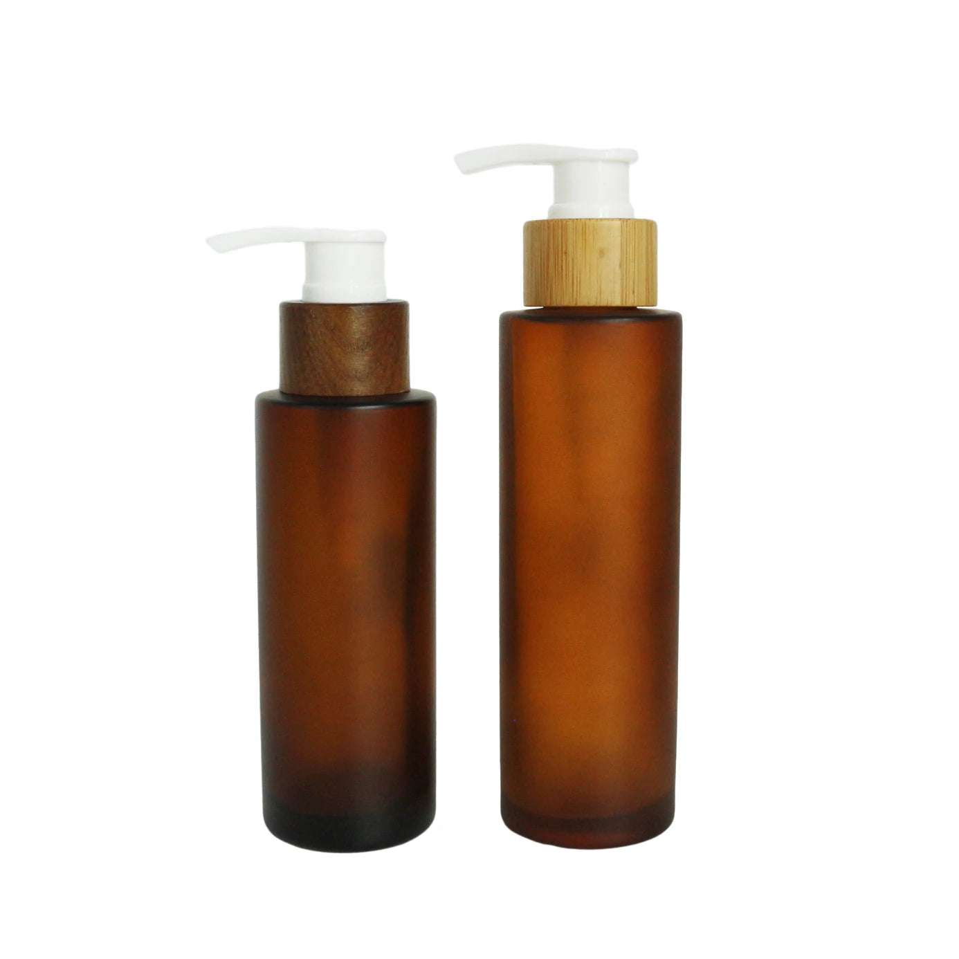 1oz 2oz 4oz Cosmetic Hair Essential Oil Perfume Cream Glass Dropper Spray Pump Bottle Frosted Amber for Lotion Serum Packaging - 图片 3