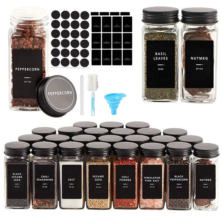 Wholesale 4oz 120ml Spice Storage Box Jar Glass Storage Jar with Metal Lid - 图片 3