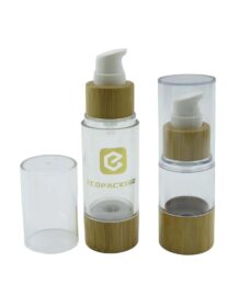 Cosmetic Airless Bottle 15ml 30ml 50ml 100ml Bamboo Airless Pump Bottle