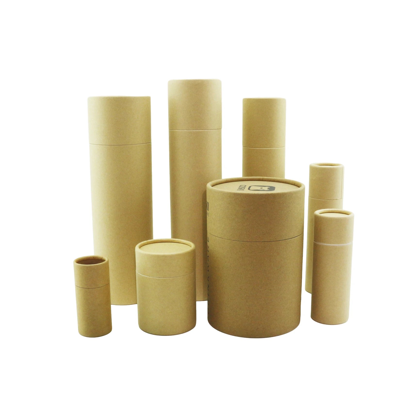 Food Grade Craft White Black Kraft Cardboard Paper Tube Packaging for Tea Essential Oils Perfume Mascara Wigs-Gift Package - 图片 4