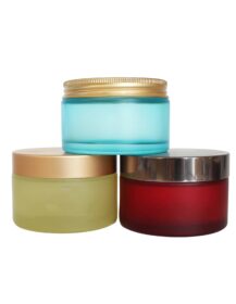 6oz 200ml 200g Cosmetic Body Butter Scrub Night Cream Wide Mouth Glass Jar with Lid Luxury Skin Care Packaging