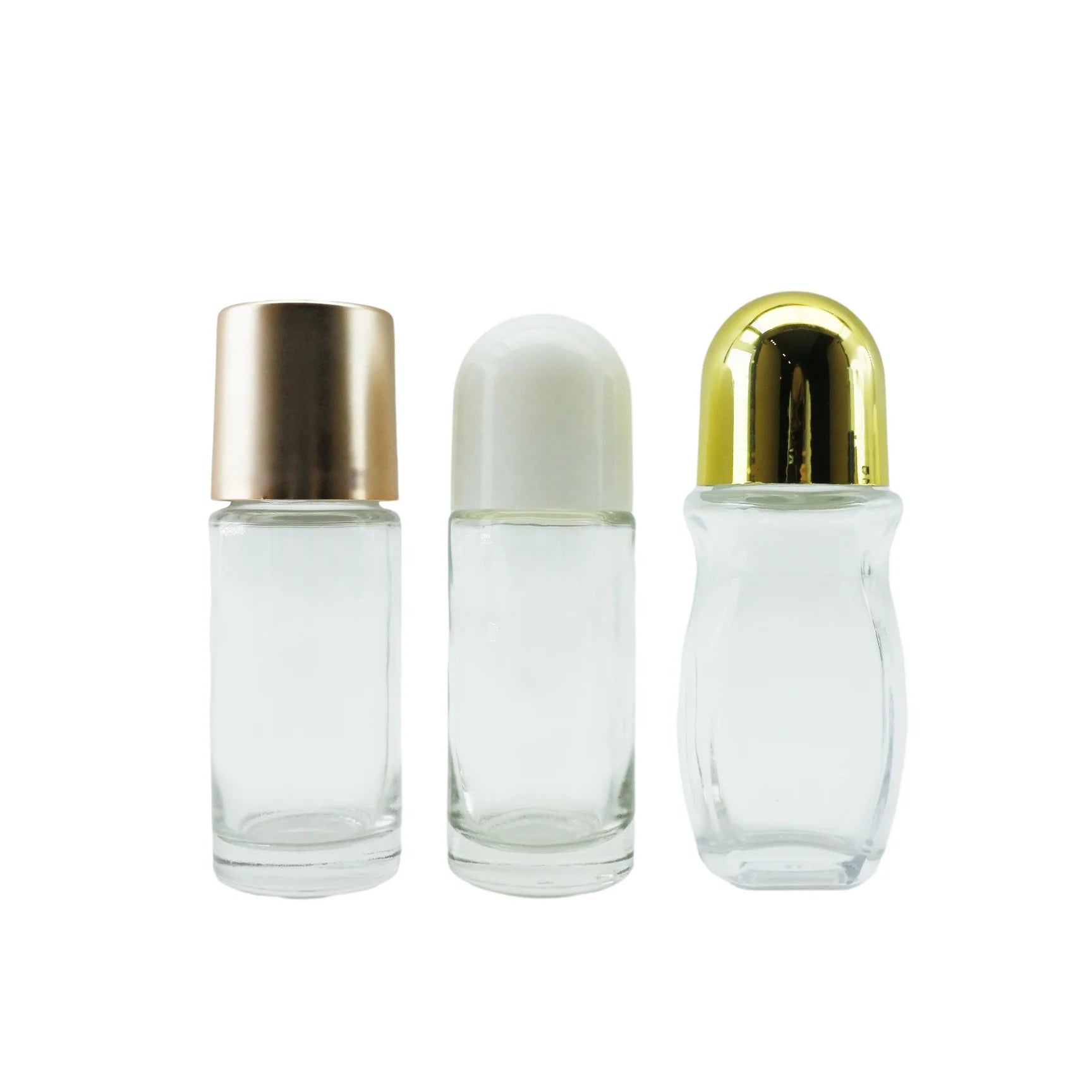 30ml 50ml Custom Empty Cosmetic Glass Roll on Deodorant Bottle with Roller for Skin Care Personal Care Packaging - 图片 4