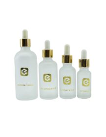 Hot Sale Transparent Frosted Essential Oil Bottle Luxury Essence Glass Empty Bottle 15ml 20ml 30ml 50ml 100ml Oil Dropper Bottle