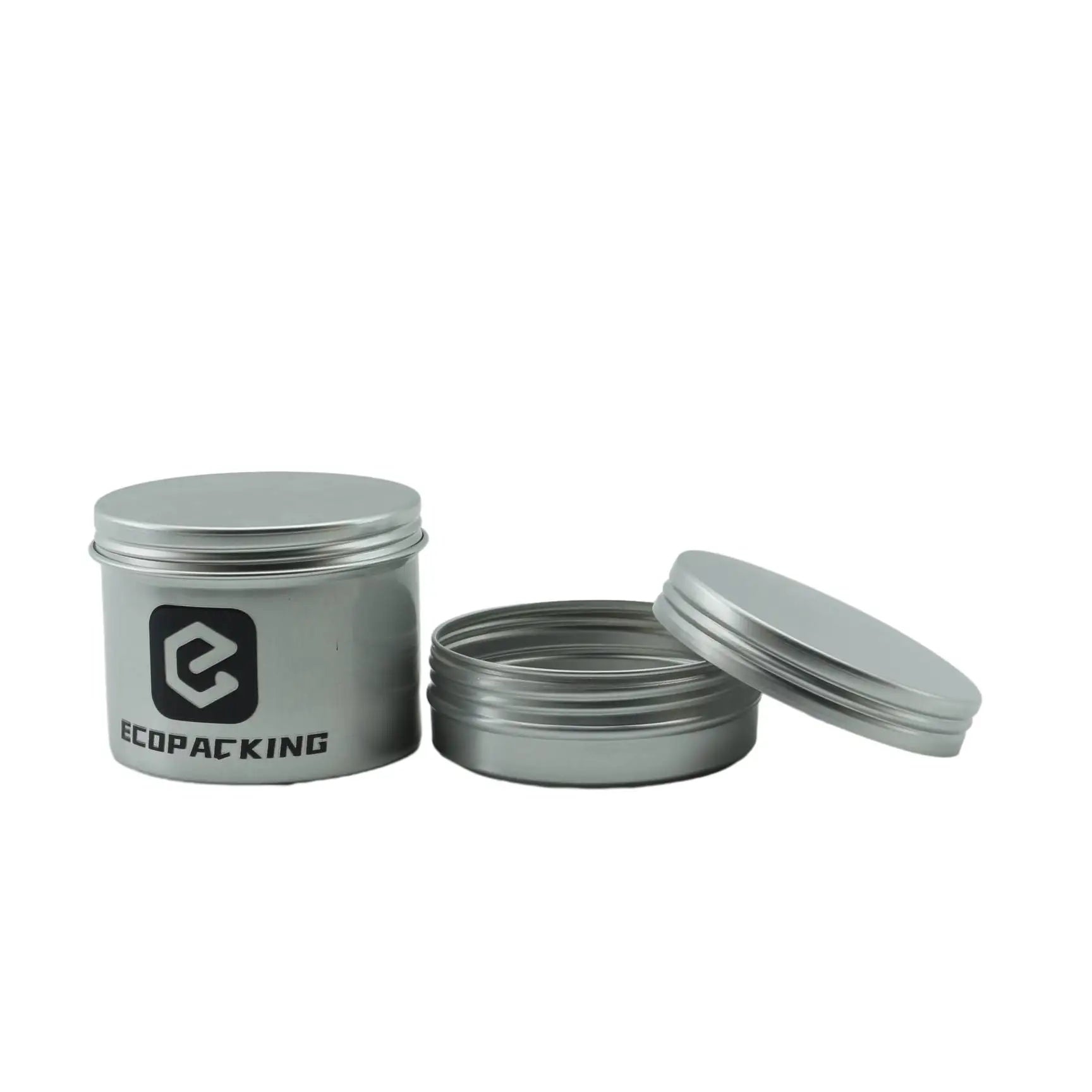 10ml 15ml 25ml 30ml 50ml 60ml 80ml 100ml Aluminium Jar 50g Ointment Container 50 ml Flat Aluminium Tin