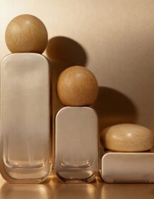 Wholesale Bamboo Lid Lotion Pump Bottle 20ml 30ml 50ml 100ml 120ml 200ml Luxury Square Glass Skin Care Serum & Face Cream Jar