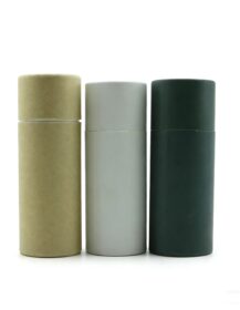 Biodegradable Black Craft Paper Tube Packaging Box