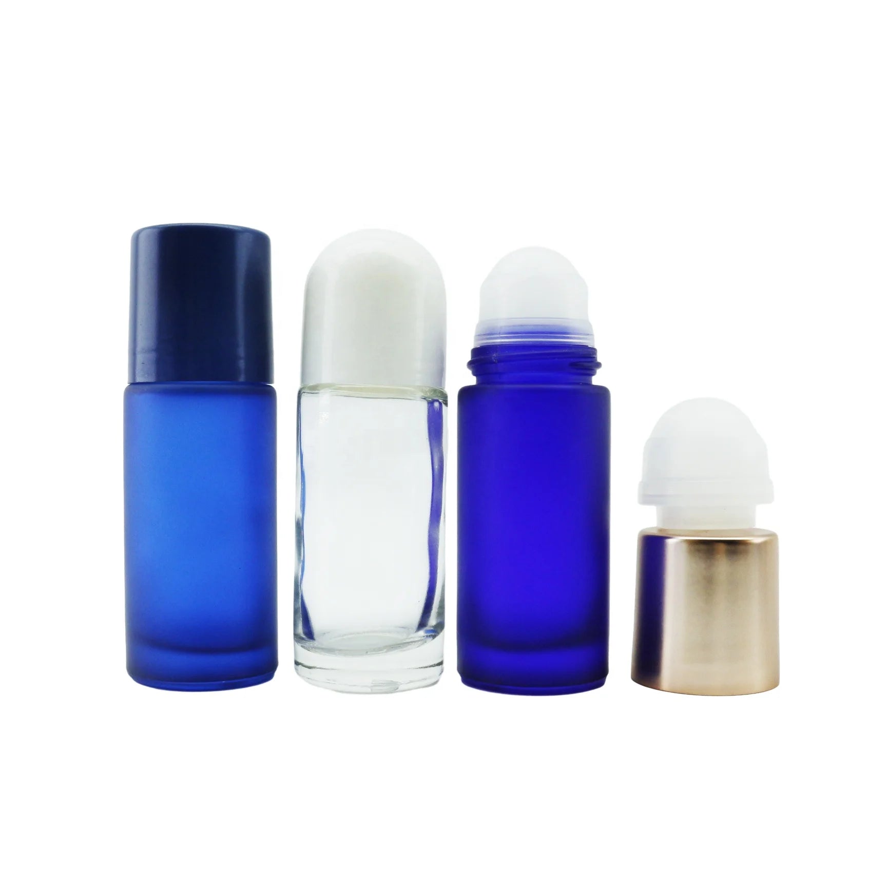 30ml 50ml Custom Empty Cosmetic Glass Roll on Deodorant Bottle with Roller for Skin Care Personal Care Packaging - 图片 3