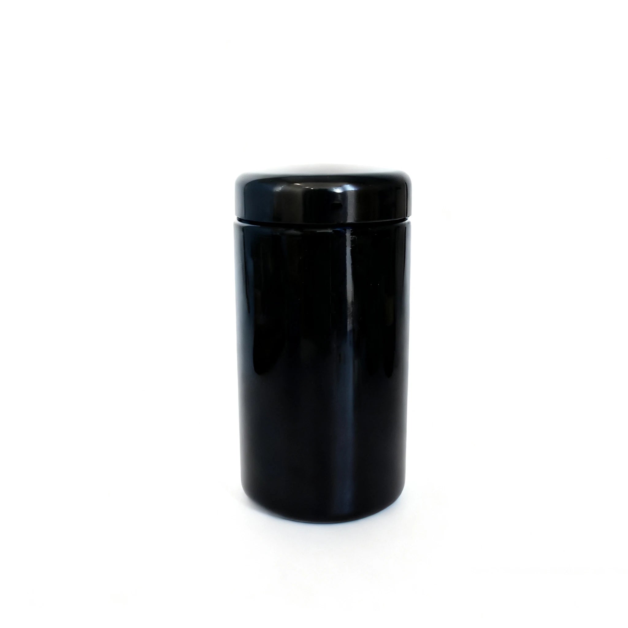 8oz 16oz 32oz 250ml 500ml 1000ml UV Black Dark Violet purple Glass Jar with ABS Bakelite Lid for dry flower loose tea - 图片 6