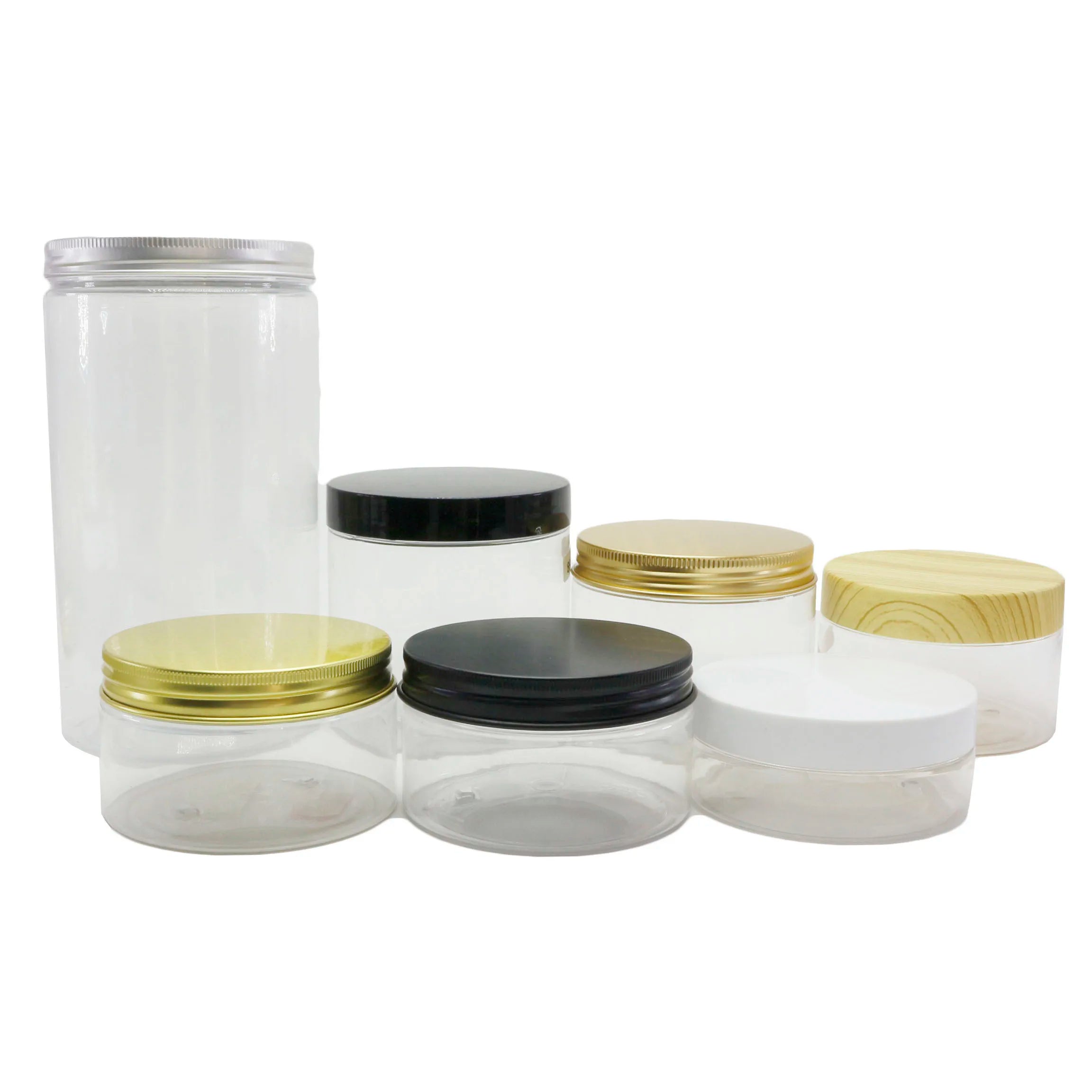 Wholesale Food Storage Container Clear PET Plastic Pickle Jars clear Plastic Spice Jars with Lids C888 - 图片 3
