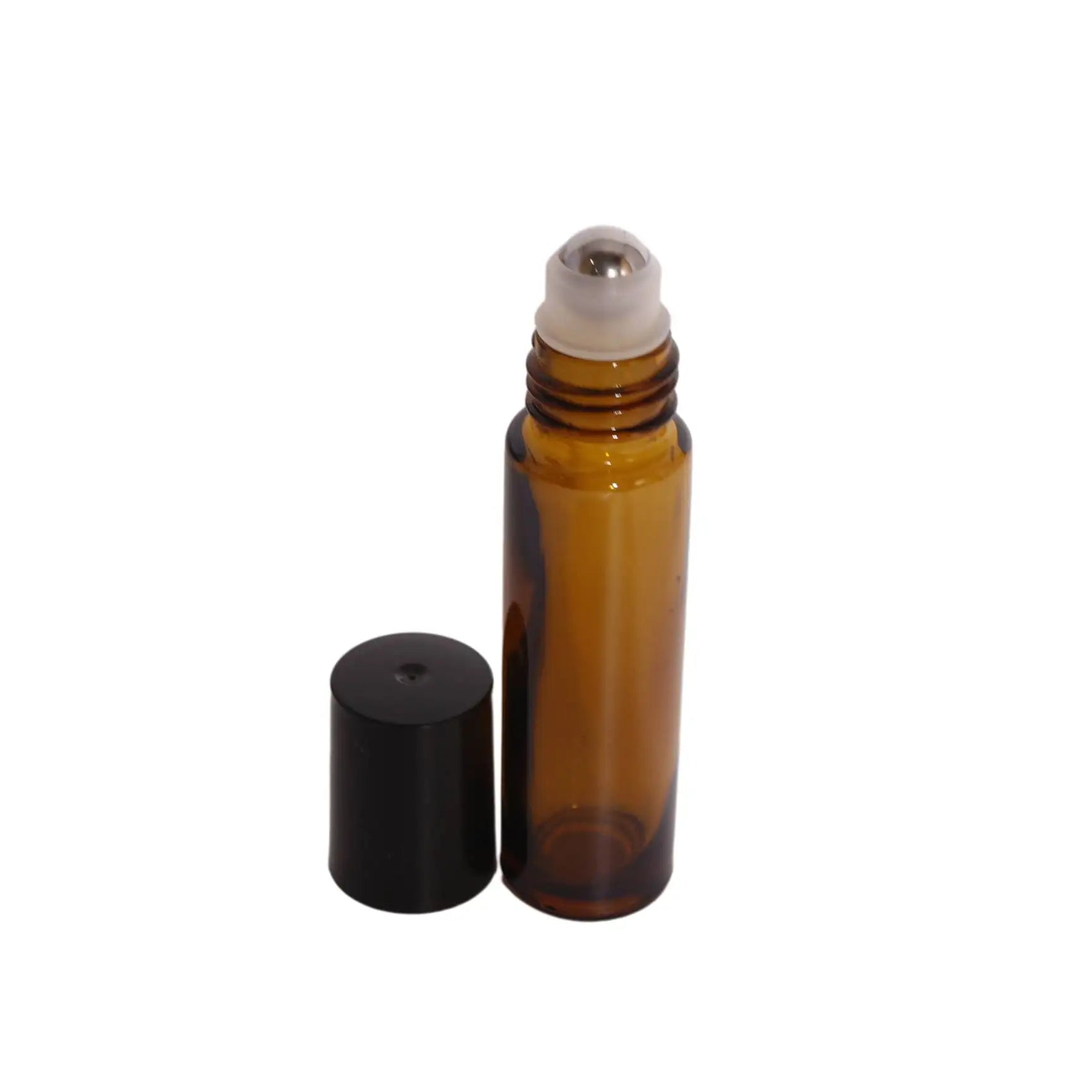 10ml Amber Essential Oil Perfume Roll on Glass Bottle with Roller Ball - 图片 5