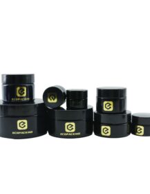 Hot Sale 15ml 30ml 50ml 100ml Uv Dark Violet Glass Cream Cosmetic Glass Jar with Lid