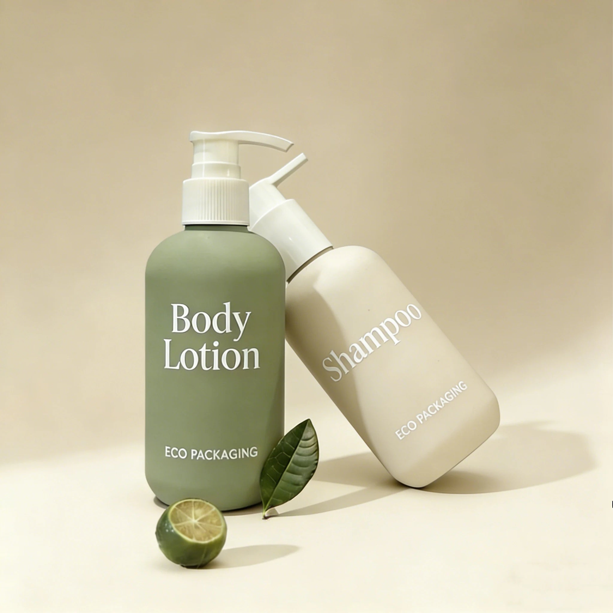 Minimalist Plastic Shower Gel Bottle 250ml 300ml 500ml Body Lotion Pump Bottle Hair Care Packaging - 图片 2