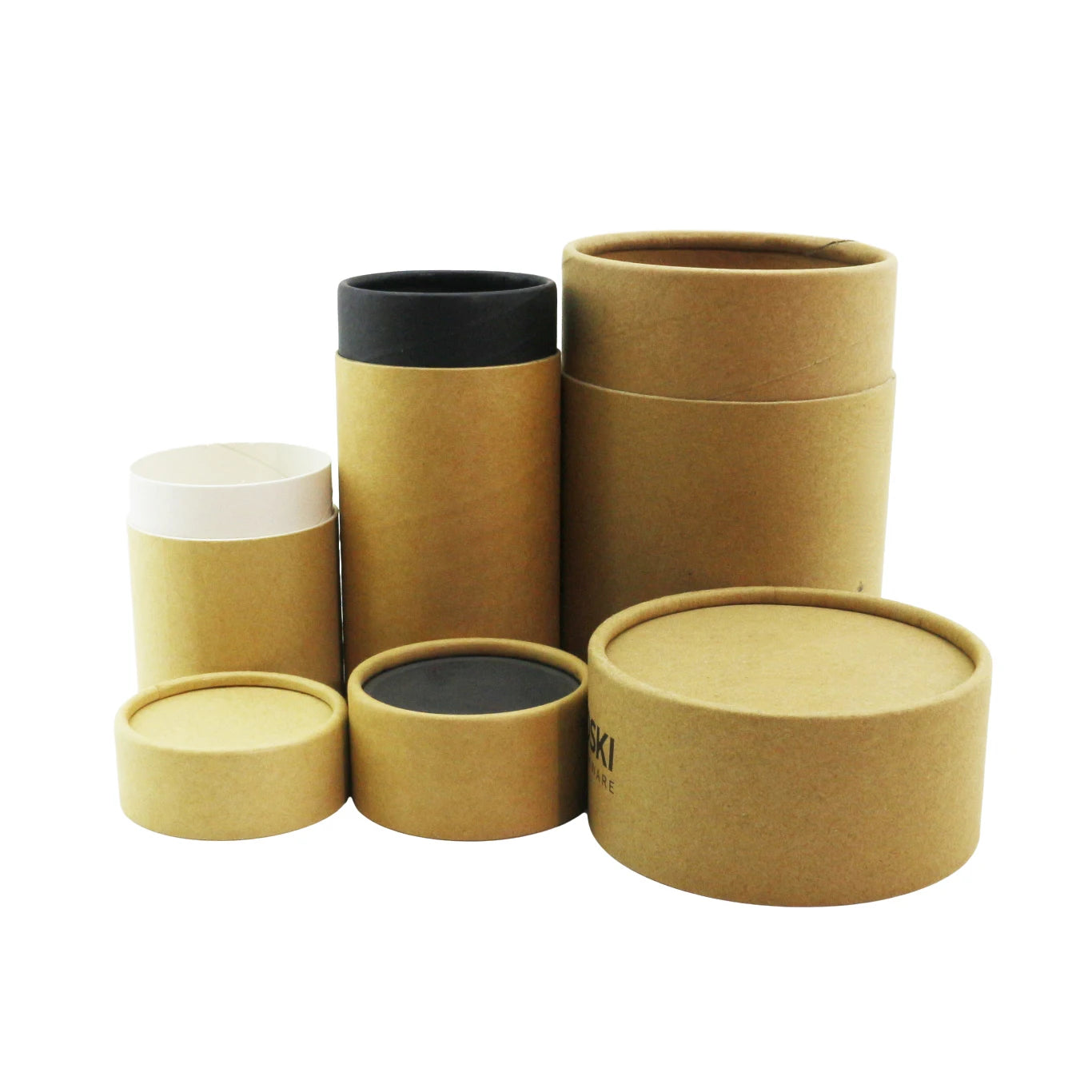 100% Recycled Cookie Saffron Tea Food Grade Round Cylinder Paper Tube Package Biodegradable Packaging - 图片 6