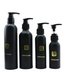 Matte Black Metal Cosmetic Shampoo Aluminum Lotion Pump Bottle 100ml 150ml 250ml 300ml 500ml