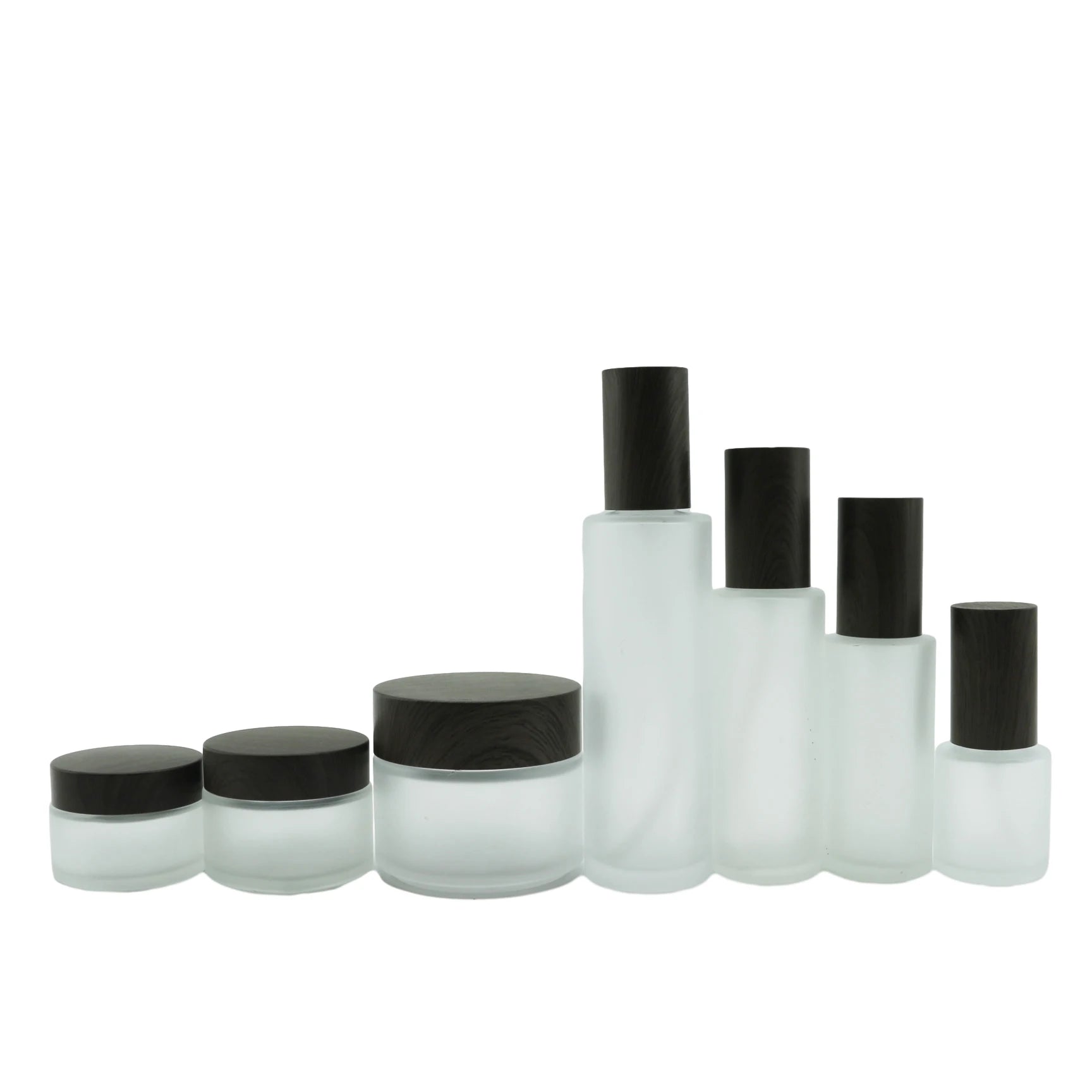Empty 30g 50g Cream Jar 30ml 50m l 100ml 120ml Glass Pump Bottle Cosmetic Packaging Set - 图片 5