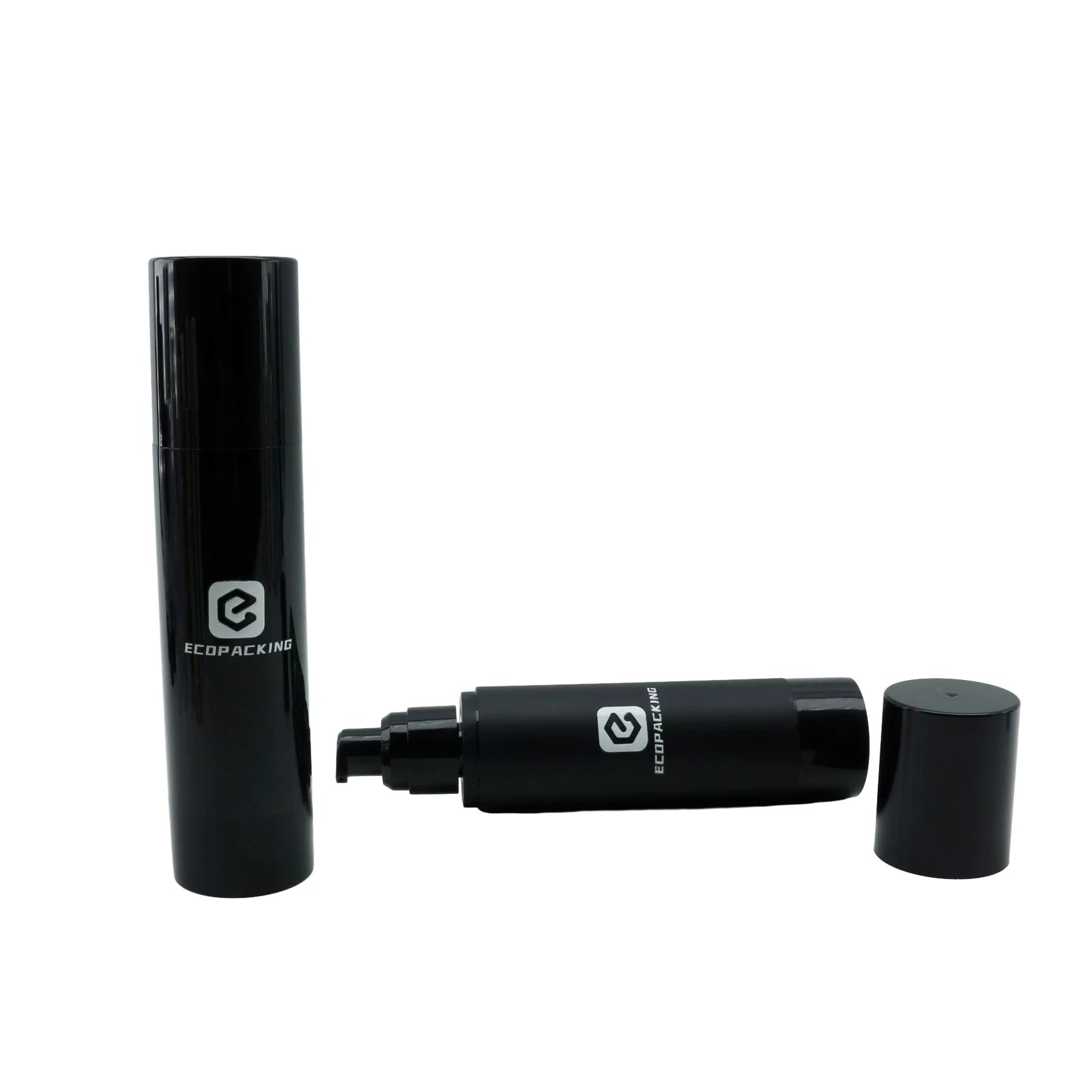 15ml 30ml 50ml 100ml Black Airless Pump Bottle Plastic Cosmetic Airless Packaging for Serum R888 - 图片 2