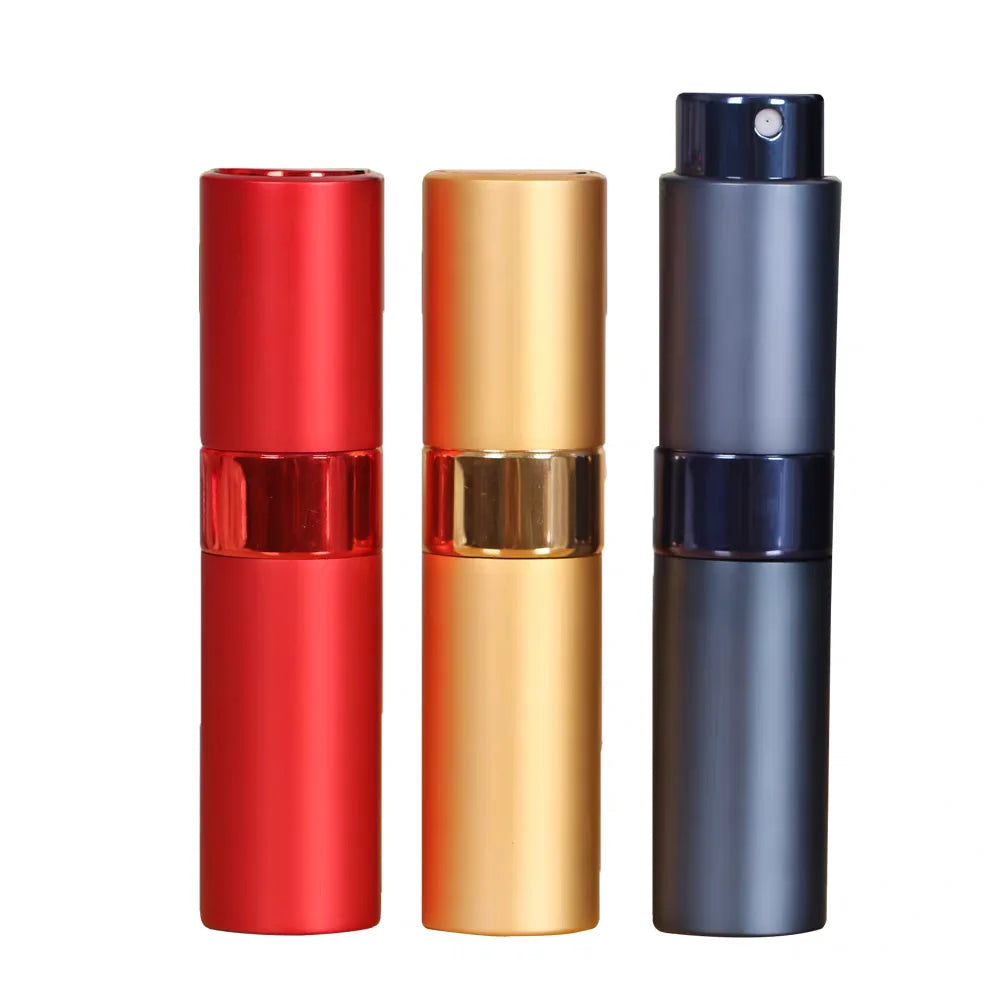 10ml Cross-Border Rotary Perfume Sample Bottle Three-Section Packaging Glass Bottle with Spray Top Perfume Bottling Stock - 图片 6