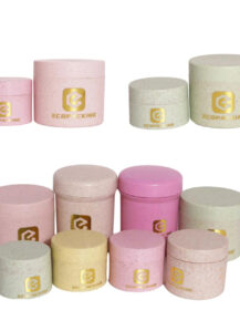 High Quality 15g 30g 50g 100g Wheat Straw Jar with Lid for Face Cream