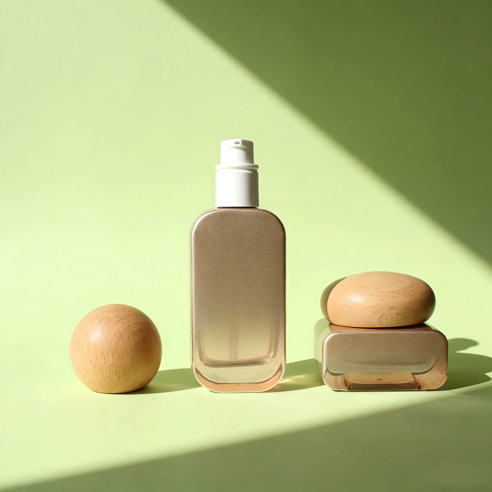 Custom OEM Empty Luxury square Glass Essential Oil Lotion Pump Bottle with Beech Wooden Cap 20ml 30ml 50ml 100ml 120ml - 图片 4