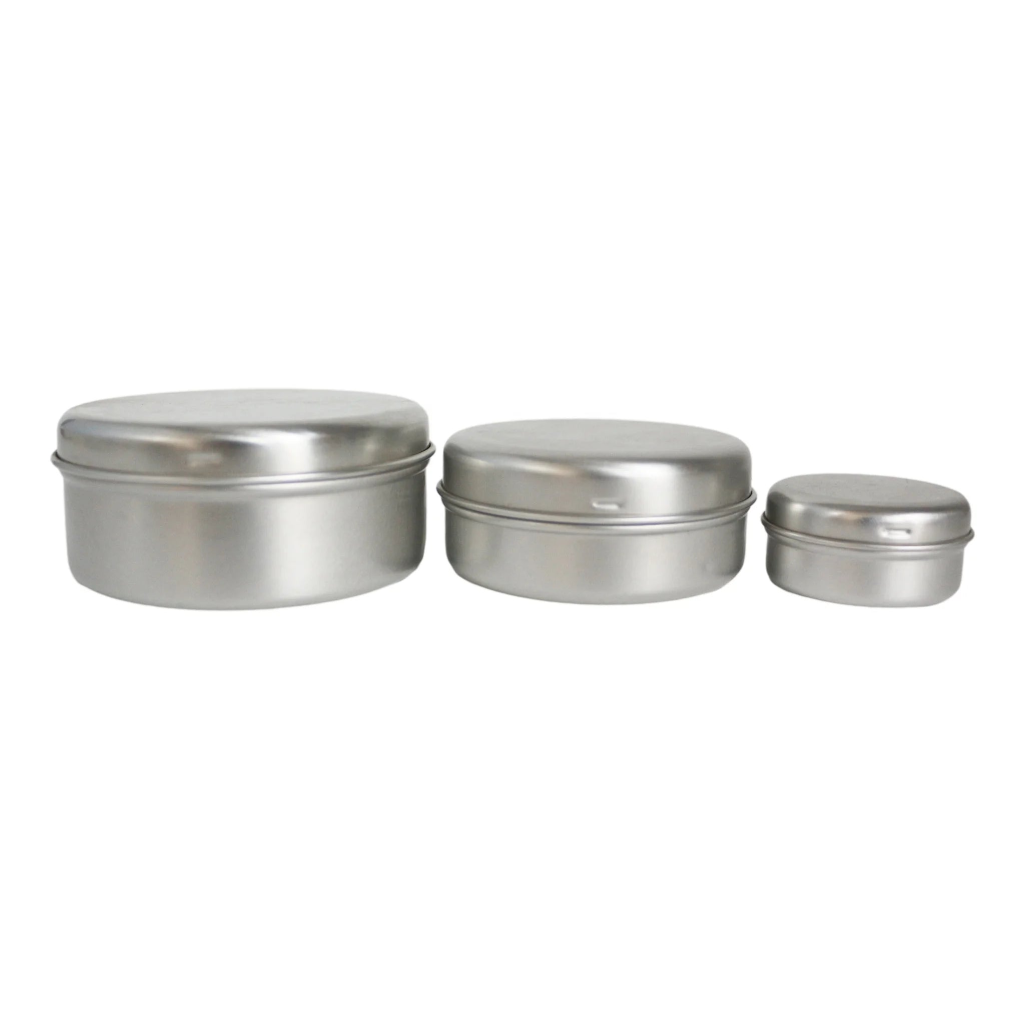 25g 30g 50g 80g Round Aluminum Jar Tin Box with Snap Cap for Soap Lip Balm Face Cream Candle Hair Wax