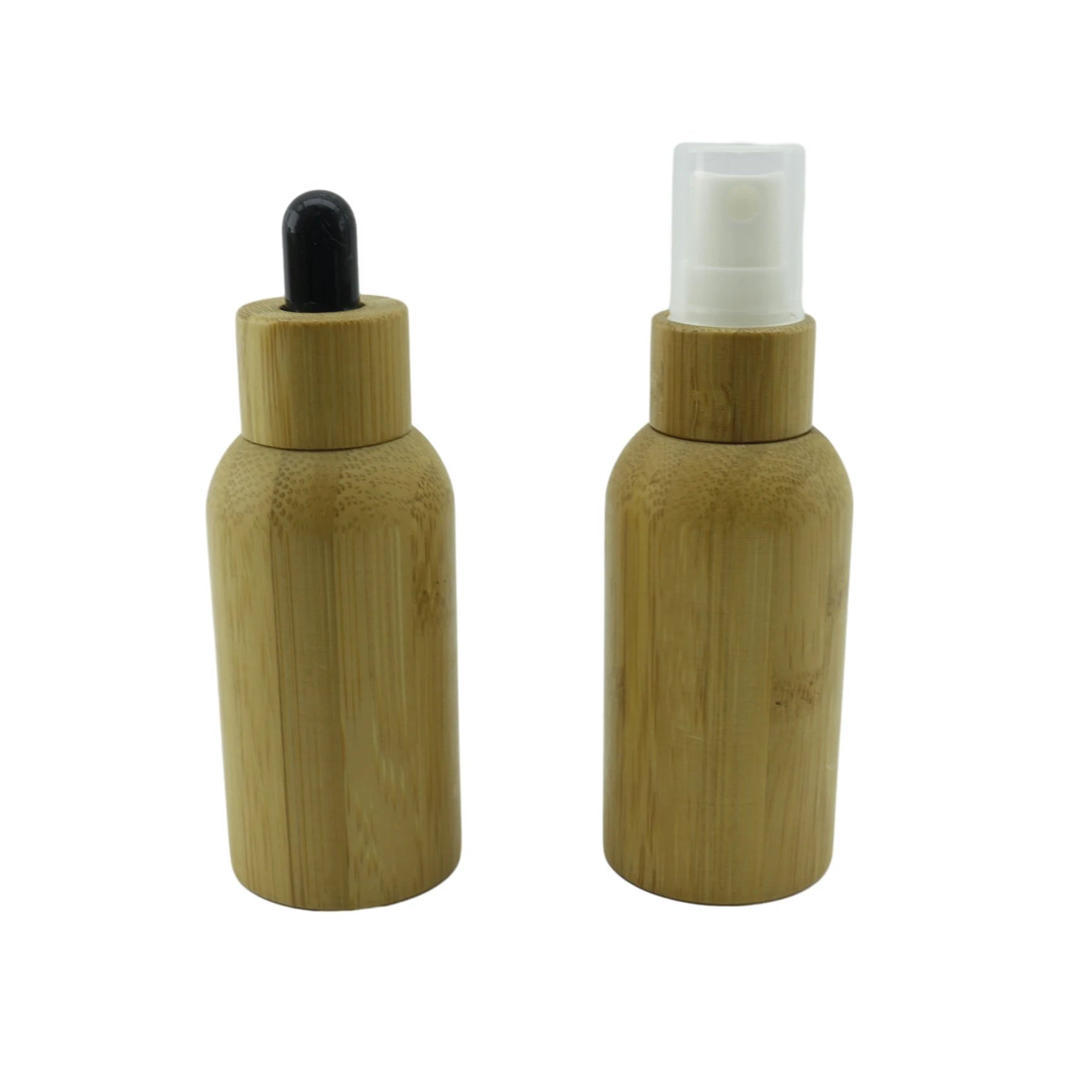 Bamboo Packaging Empty Cosmetic Cream Plastic Container 15g 30g 50g 100g Wood Lid Plastic Jar Bamboo Lid Cosmetic Jar - 图片 5