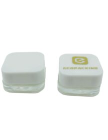 Smell Proof square Glass Jar with CR Child Resistant Lid Wholesale Small Glass Concentrate Jar