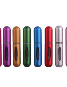 15ml Refillable Aluminum Perfume Bottles , Twist Perfume Atomizer