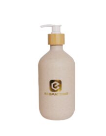 Biodegradable Plastic Bottle 500ml 250ml 300ml Wheat Straw Cosmetic Wheat Straw Spray Bottle Lotion Shampoo Straw Wheat Bottle