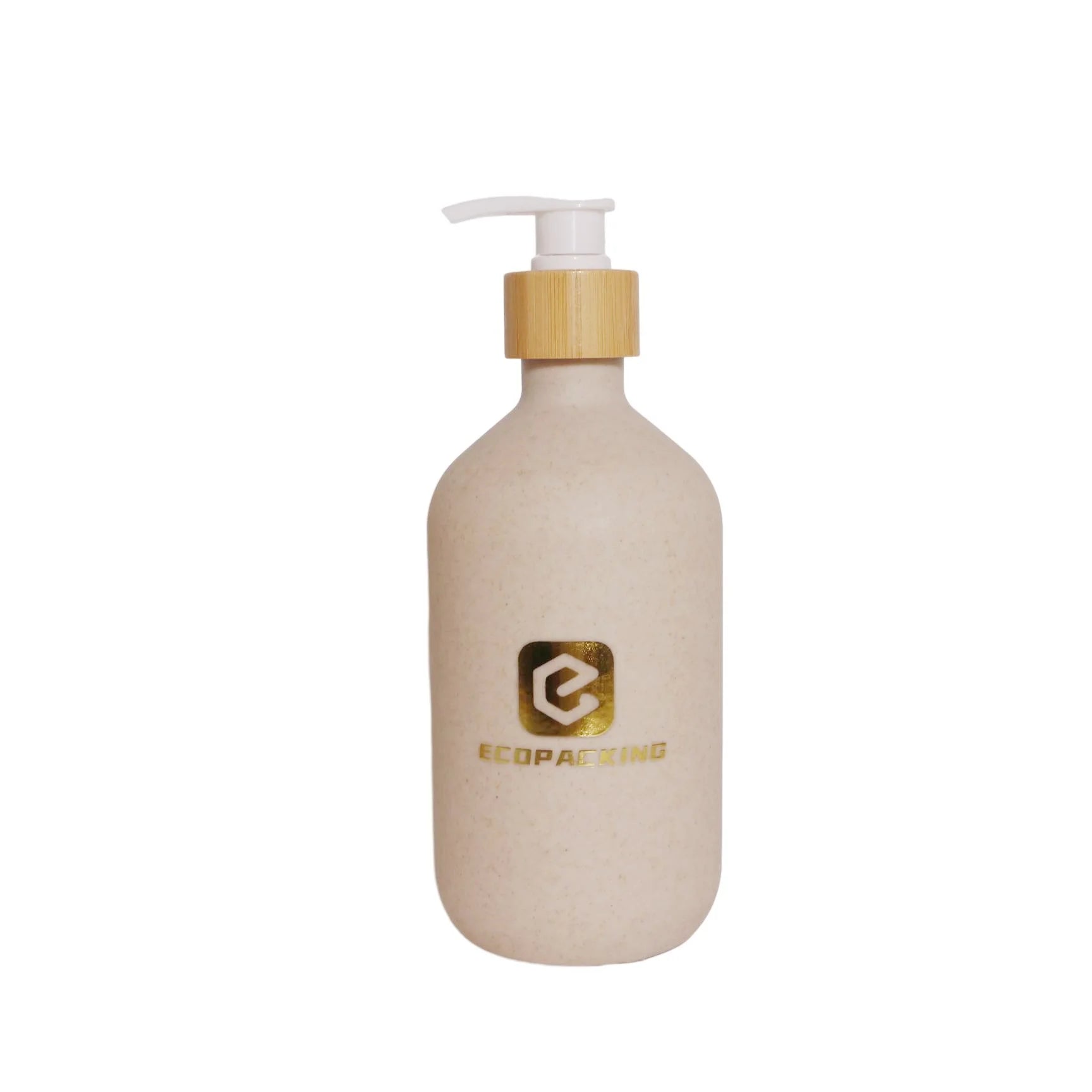 Biodegradable Plastic Bottle 500ml 250ml 300ml Wheat Straw Cosmetic Wheat Straw Spray Bottle Lotion Shampoo Straw Wheat Bottle