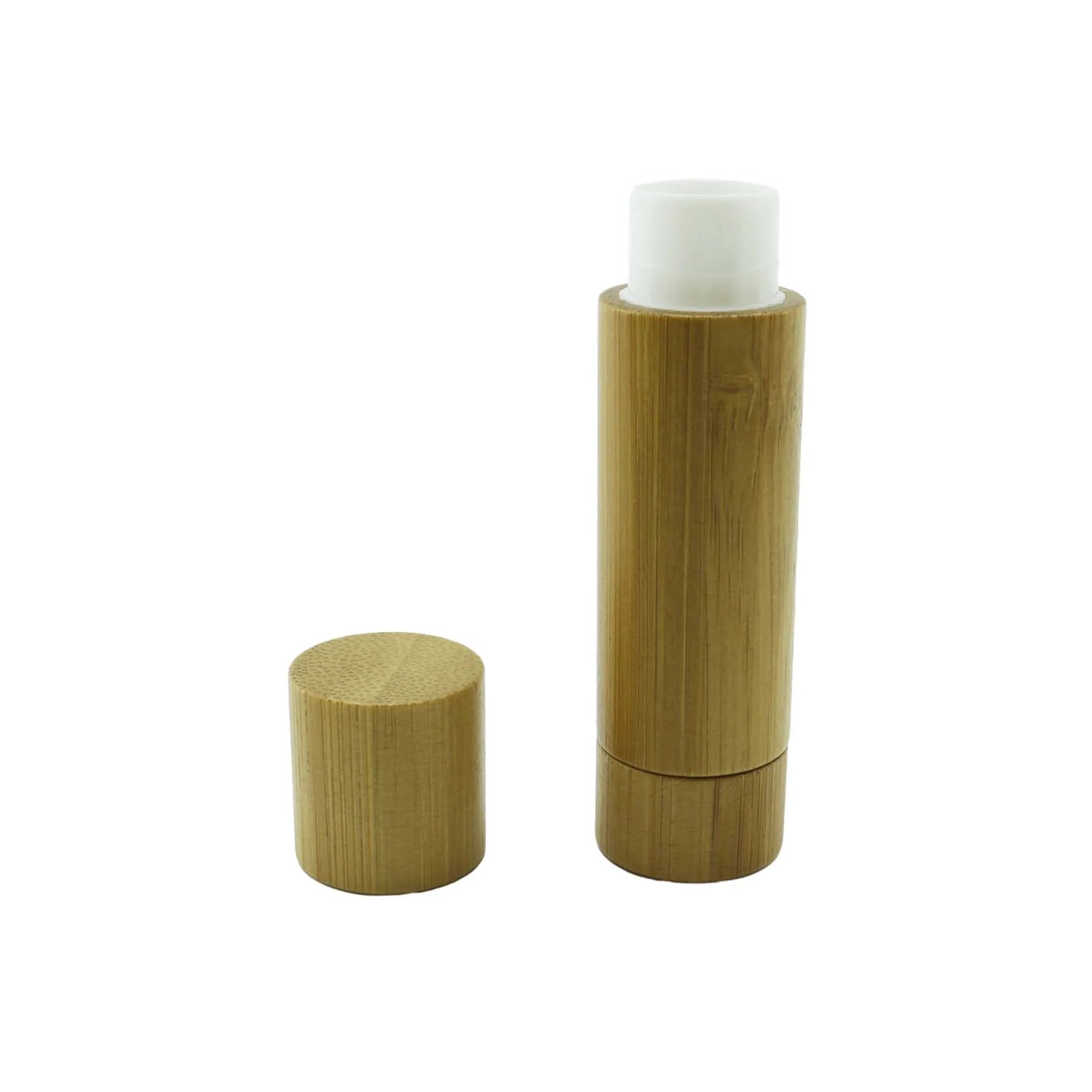 Wholesale Eco Friendly 5g 5ml Bamboo Lip Balm Tube for Cosmetic Containers Lip Balm Stick Container - 图片 4