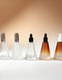 Wholesale 15ml Empty Glass Dropper Bottles Cone Shape Vials for Skincare Serum Essential Oil Perfume Packaging